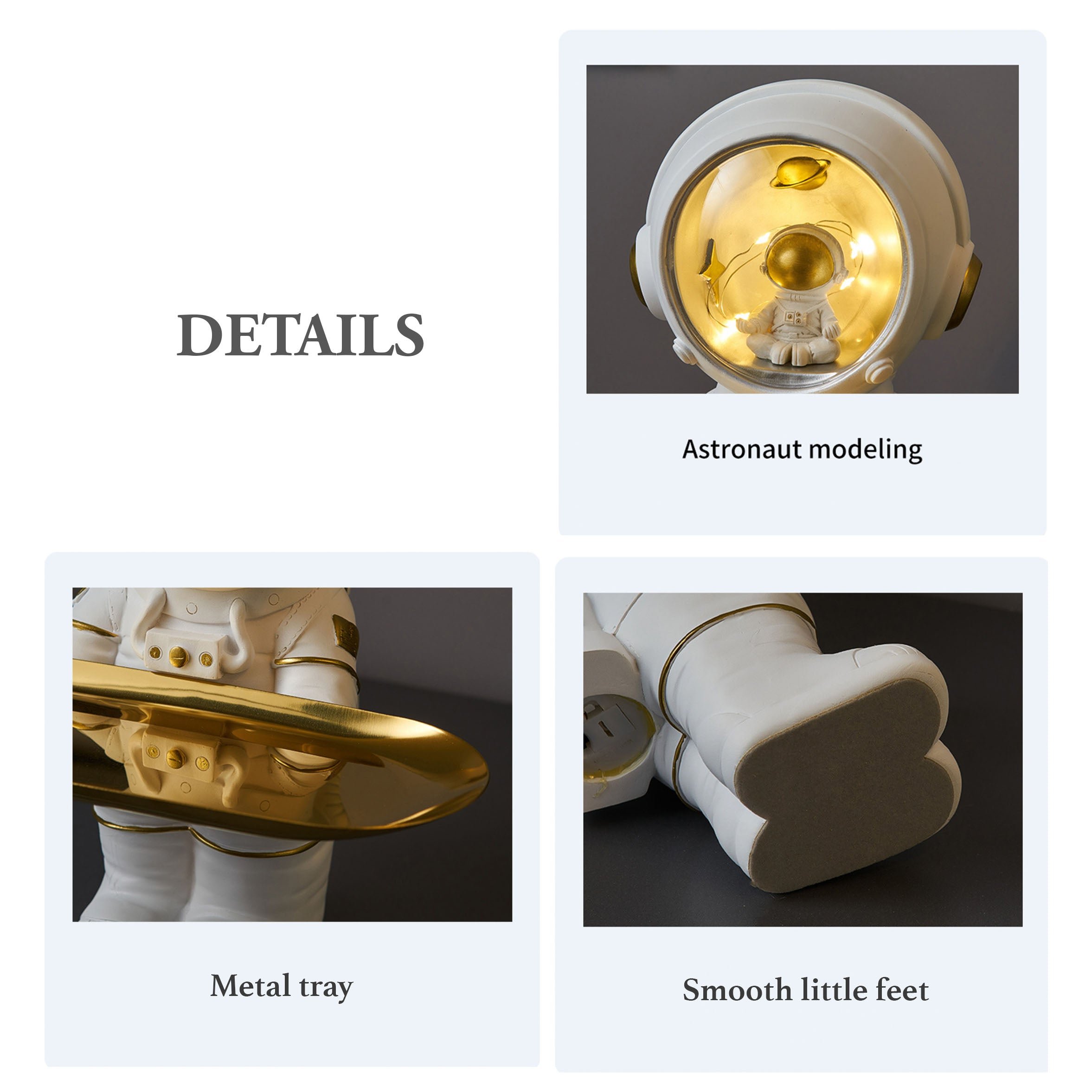 Orbitella Astronaut Lamp & Spaceman Storage Tray - 2 Colours