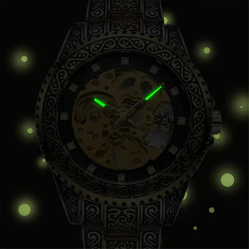 Nyxvale Twilight Gradient Dial Watch With Star Indices