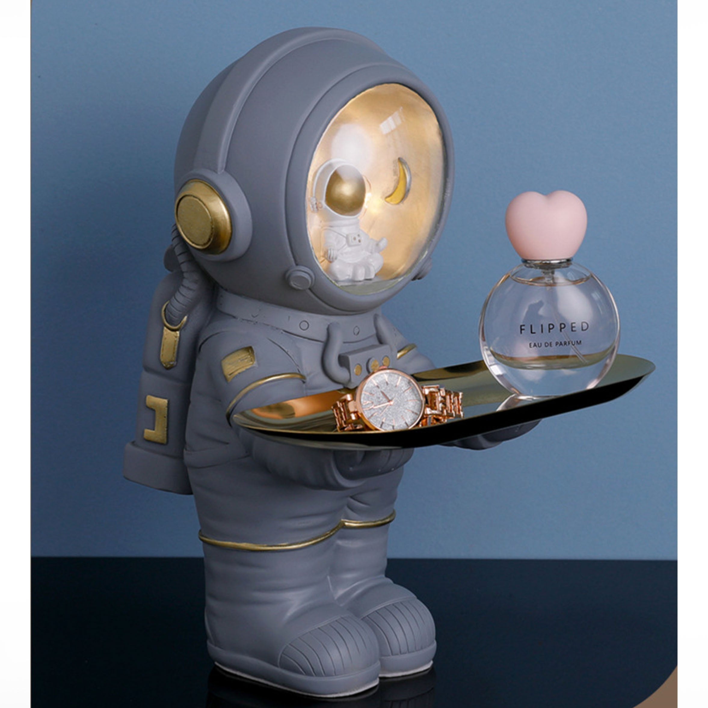 Orbitella Astronaut Lamp & Spaceman Storage Tray - 2 Colours