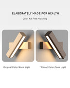 Havren Rotating Nordic Wood-Grain Wall Lamp