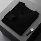 Marlow - 100% Wool - V-Neck Sweater – Classic Business Casual Knit for Autumn/Winter