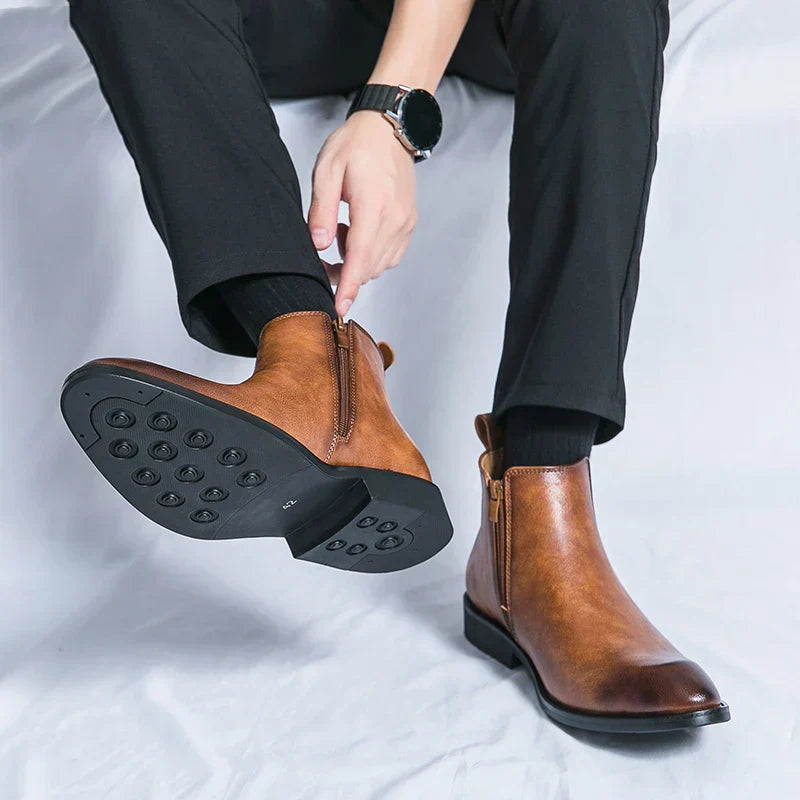 Valecrest Leather Boots For Men With Timeless Italian Craftsmanship