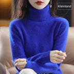 100% Cashmere - Luxury Turtleneck Plush Sweater – Soft Warm Winter Pullover for Effortless Everyday Style