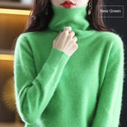 100% Cashmere - Luxury Turtleneck Plush Sweater – Soft Warm Winter Pullover for Effortless Everyday Style