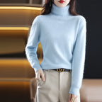 100% Cashmere - Luxury Turtleneck Plush Sweater – Soft Warm Winter Pullover for Effortless Everyday Style