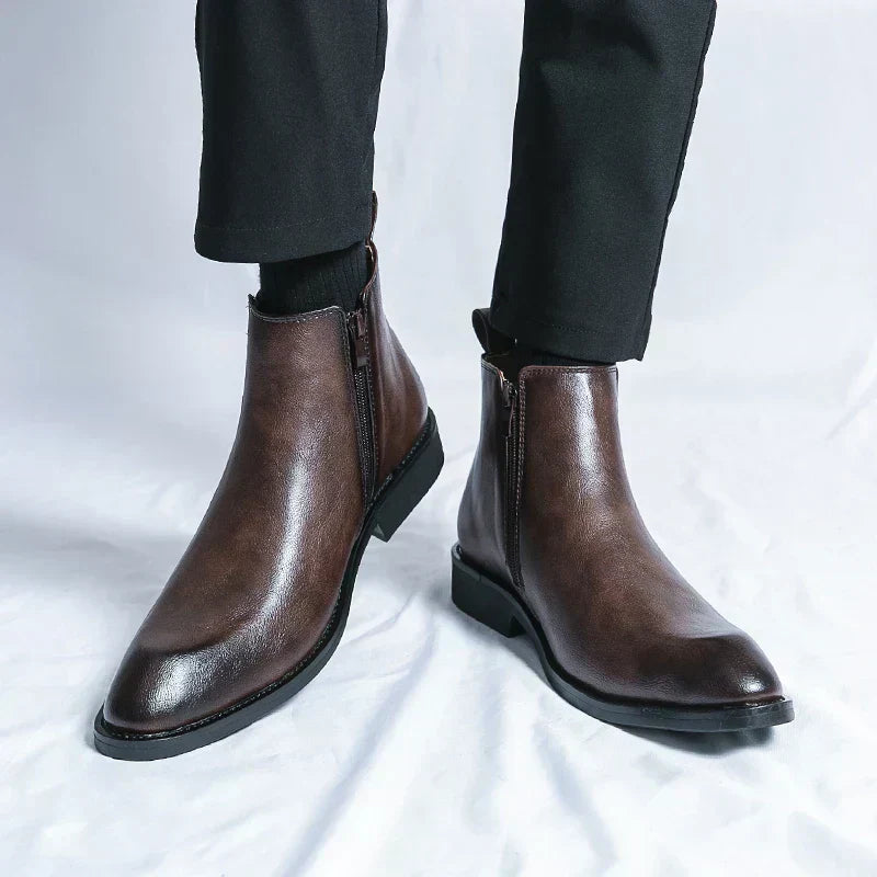 Valecrest Leather Boots For Men With Timeless Italian Craftsmanship