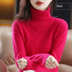 100% Cashmere - Luxury Turtleneck Plush Sweater – Soft Warm Winter Pullover for Effortless Everyday Style