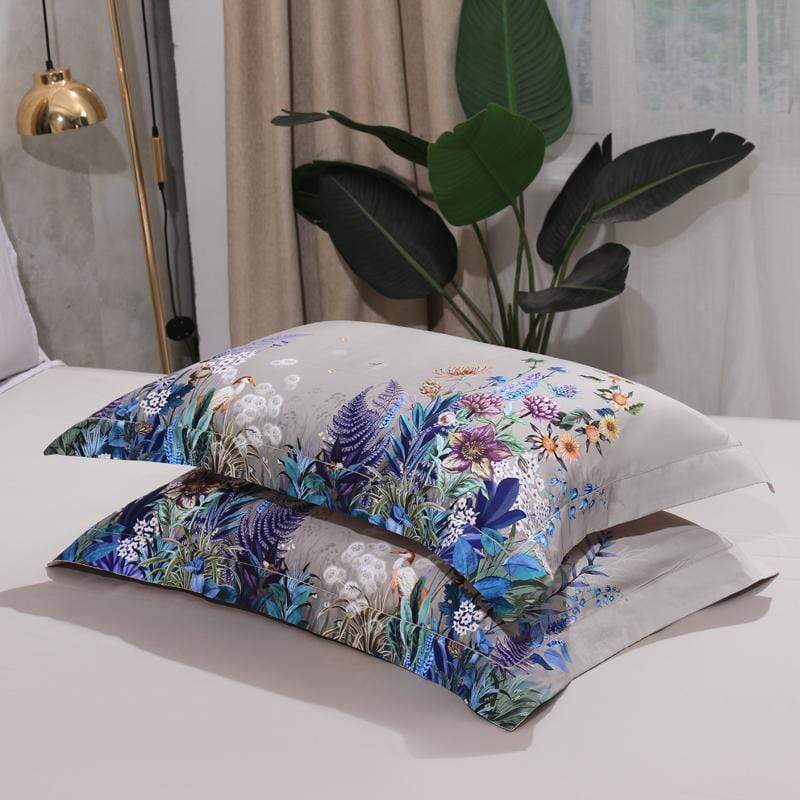 MeadowVale Botanical Duvet Cover Set in Egyptian Cotton 500 TC