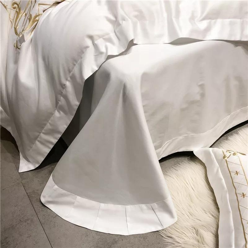 Elara Egyptian Cotton Duvet Cover Set 1000 TC With Concentric Motifs