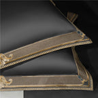 Aurora Premium Embroidered Duvet Cover Set In Egyptian Cotton 1000 Thread Count