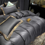 Aurora Premium Embroidered Duvet Cover Set In Egyptian Cotton 1000 Thread Count