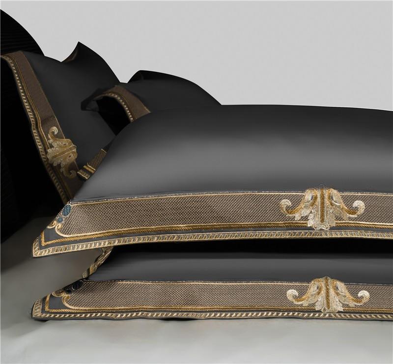 Aurora Premium Embroidered Duvet Cover Set In Egyptian Cotton 1000 Thread Count