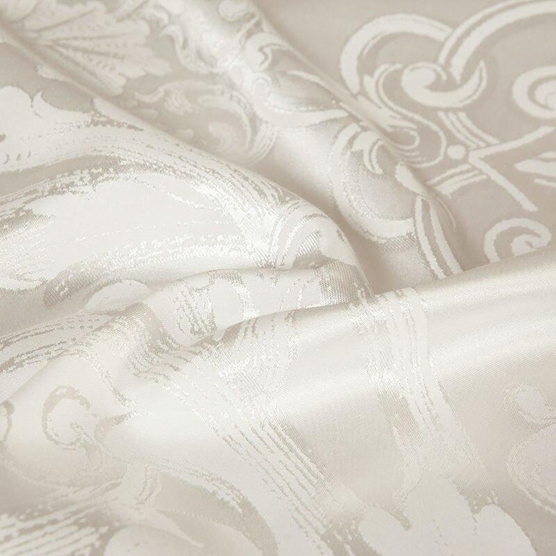 Aurelle Luxury Jacquard Duvet Cover Set in Egyptian Cotton Sateen