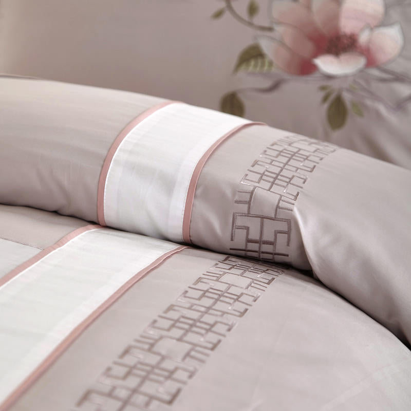 LumiBlossom Cherry Blossom 500 TC Egyptian Cotton Duvet Cover Set
