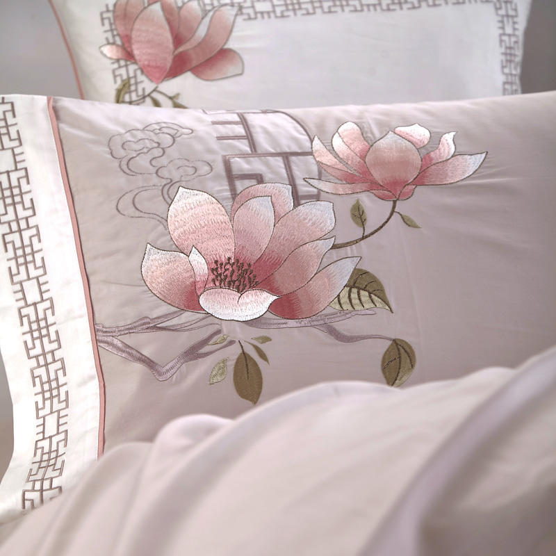 LumiBlossom Cherry Blossom 500 TC Egyptian Cotton Duvet Cover Set